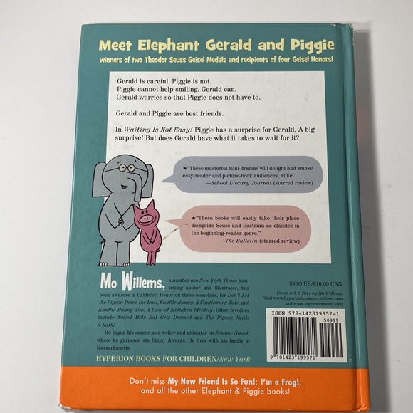 Waiting Is Not Easy! Book by Mo Willems (Hardcover) - Picture 3 of 5